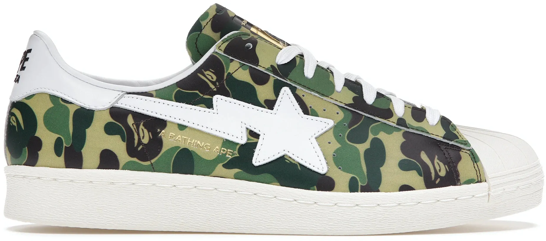 adidas Superstar Bape ABC Camo Green Hyperbolic Logging Cage Ready For Action