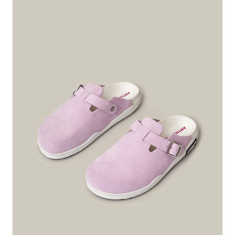 ARTICLE NO. VAGABOND SUEDE LIGHT PINK DRIFT CLOGS-LIGHT PINK FlexibleOutsole shoe style