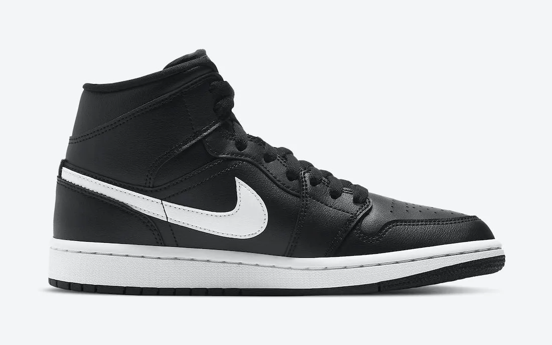 Woven Upper Technology Air Jordan 1 Mid Black White