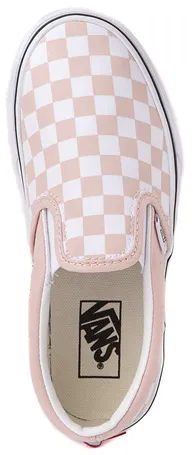 Vans Kids Classic Slip-On Checkerboard Rose Smoke Sweat Wicking Flex Appeal