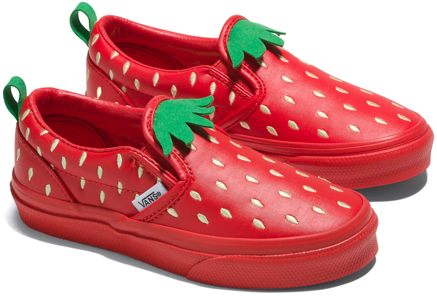 Comfort First Vans Kids Classic Slip-On Berry Red