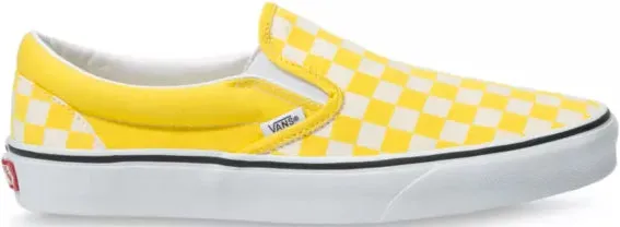 Chill Vibes Vans Classic Slip-on Checkerboard Cyber Yellow