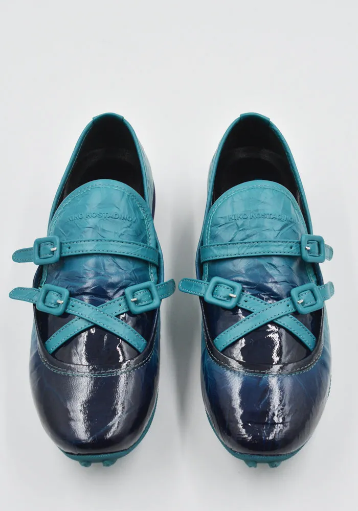 Durable Spring Bloom KIKO KOSTADINOV WOMEN KKWSS25FT02-156 SONIA BUCKLED LOAFER LAGOON (New Season SS25)