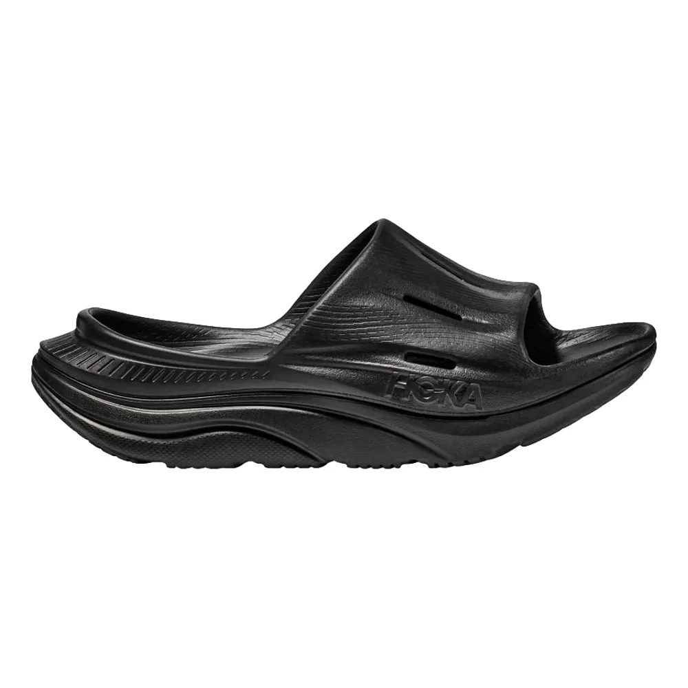 HOKA ONE ONE U ORA RECOVERY SLIDE 3-BLACK/BLACK Commute Look Lightweight Frame