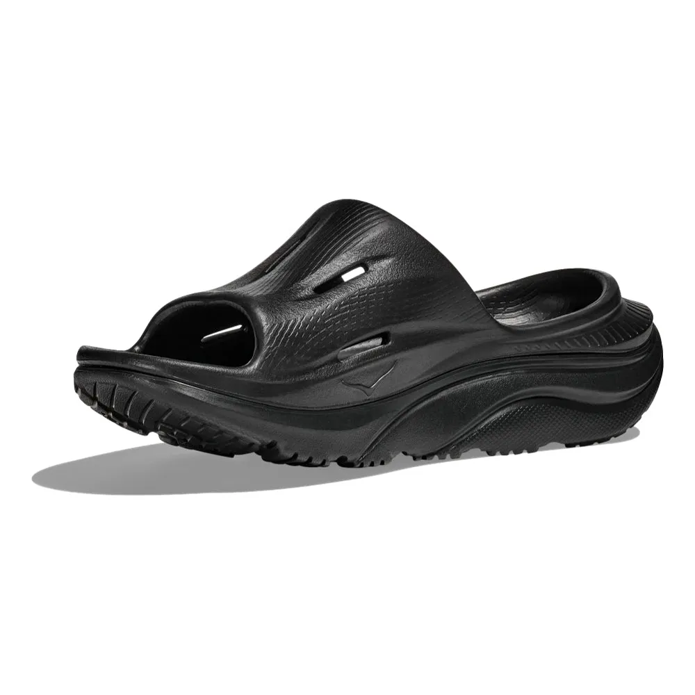 HOKA ONE ONE U ORA RECOVERY SLIDE 3-BLACK/BLACK Cloud Like