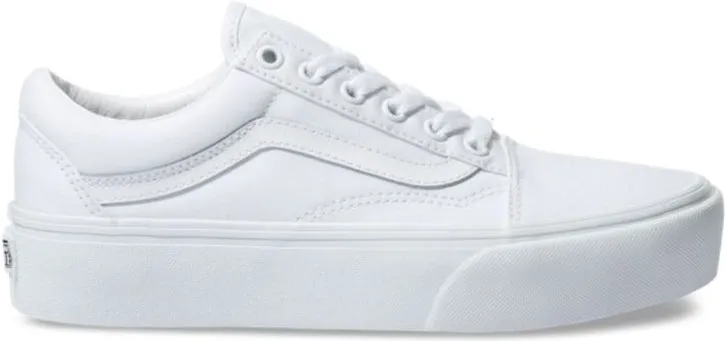 Vans Old Skool Platform Monochrome White Secure fit