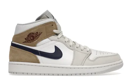 Zero Drop Design Jordan 1 Mid Tan Suede