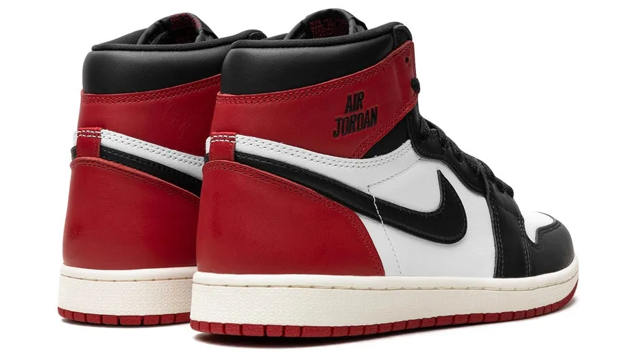 Classic Look Asymmetric Lacing Jordan 1 Retro High OG Black Toe Reimagined
