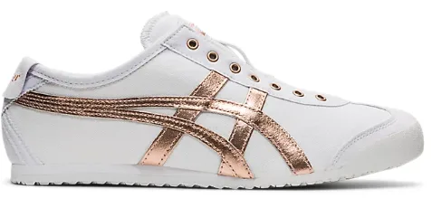 Onitsuka Tiger Mexico 66 Canvas White Rose Gold Sports Driven Flexible Torsion Bar