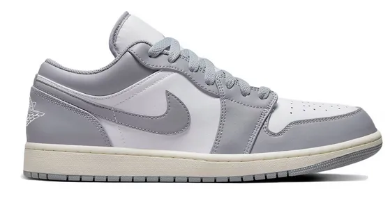 Air Jordan 1 Low Vintage Grey Torsional Stability Foot Hugging