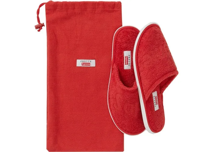 Seamless interior Lace System Supreme Frette Slippers Red