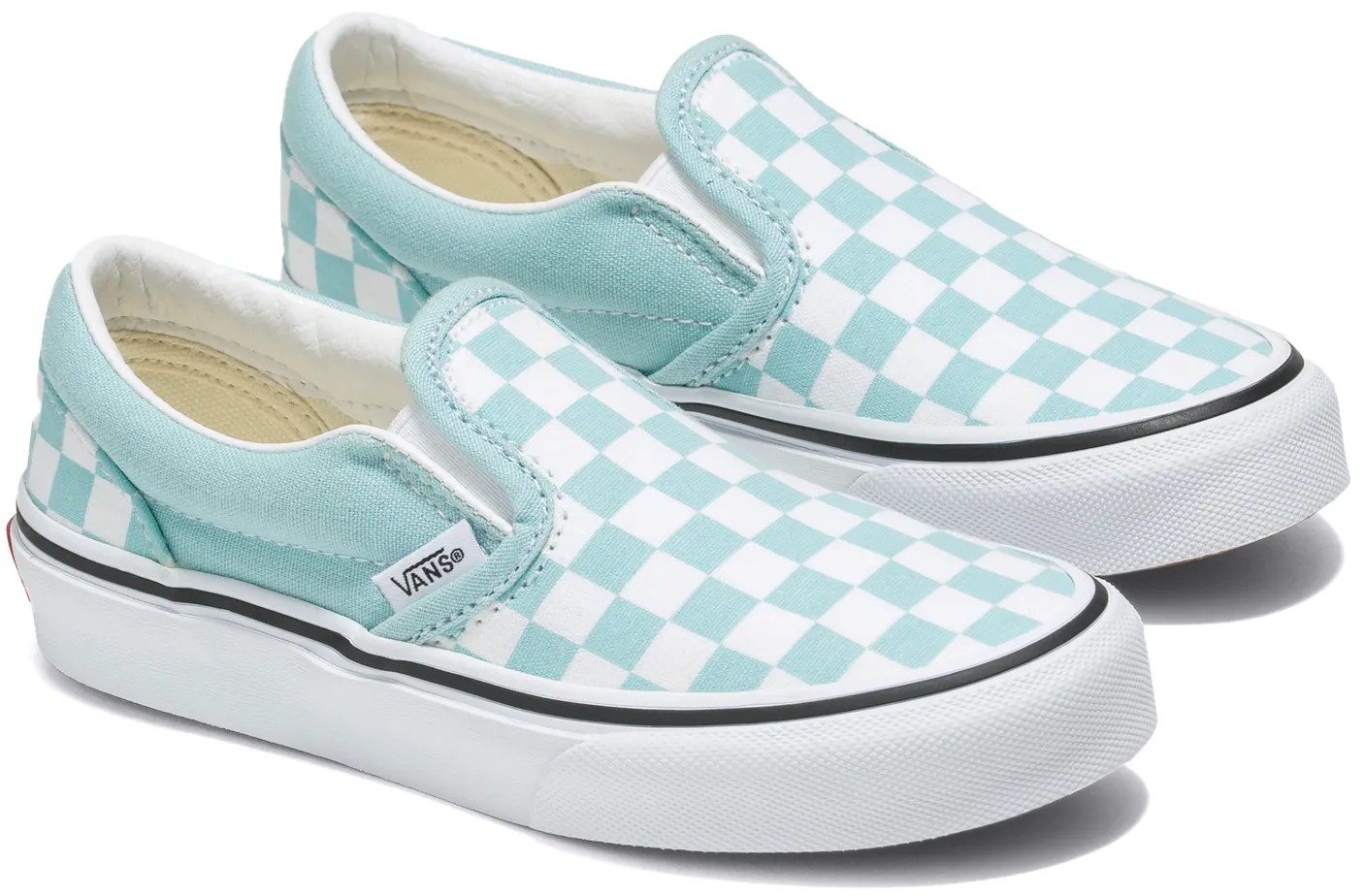 Vans Kids Classic Slip-On Checkerboard Canal Blue Comfortable Walk