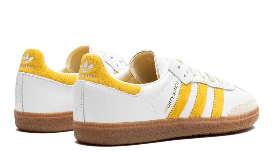 Sporty & Rich x Samba OG 'White Bold Gold' Waterproof Coating Durable Mesh