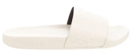 Gucci Microguccissima Slide White Effortless Style