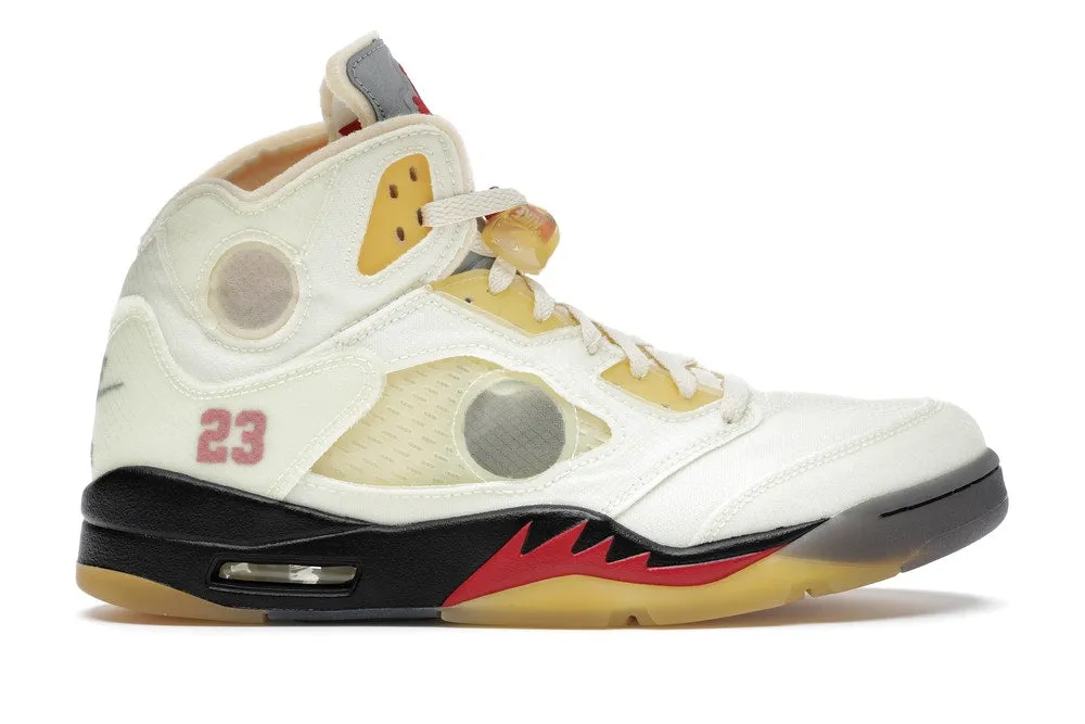 Jordan 5 Retro OFF-WHITE Sail sport tech