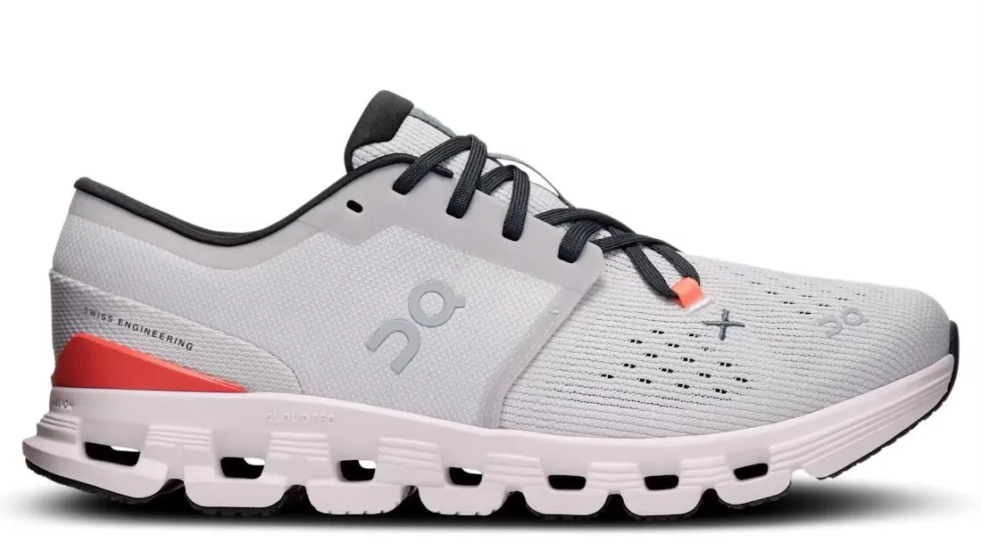 On Running Cloud X 4 Silver Flame (Women) TPUOutsole Neutral Motion
