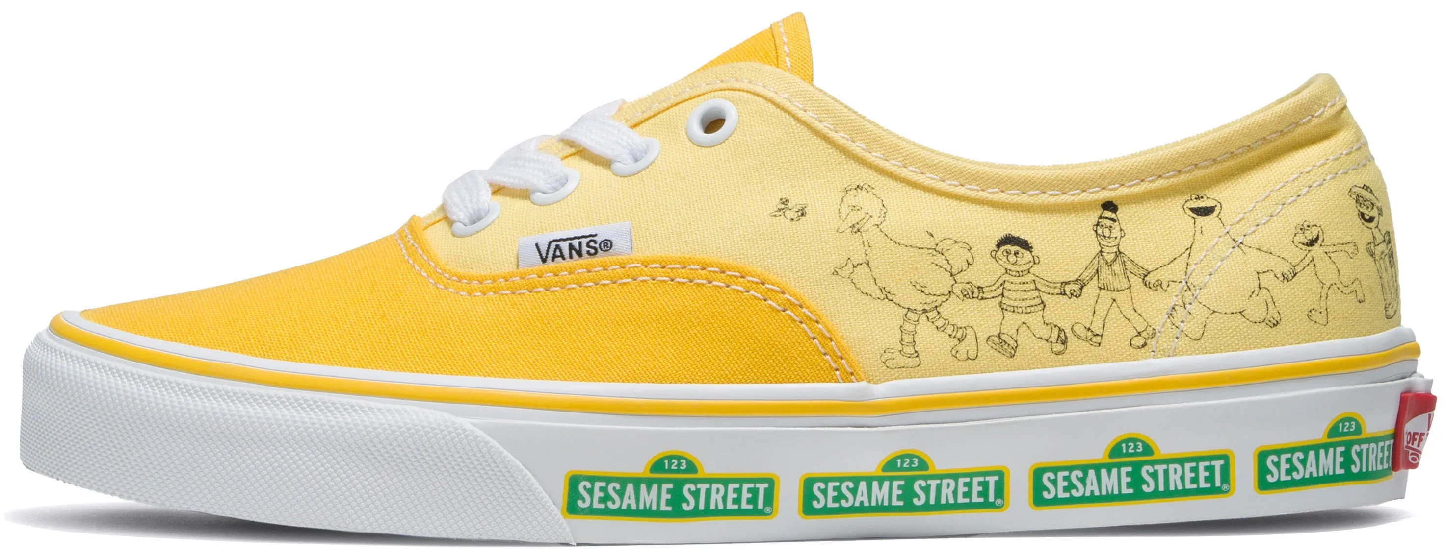 Skid Resistant Quick Response Ride Vans Sesame Street Authentic Yellow