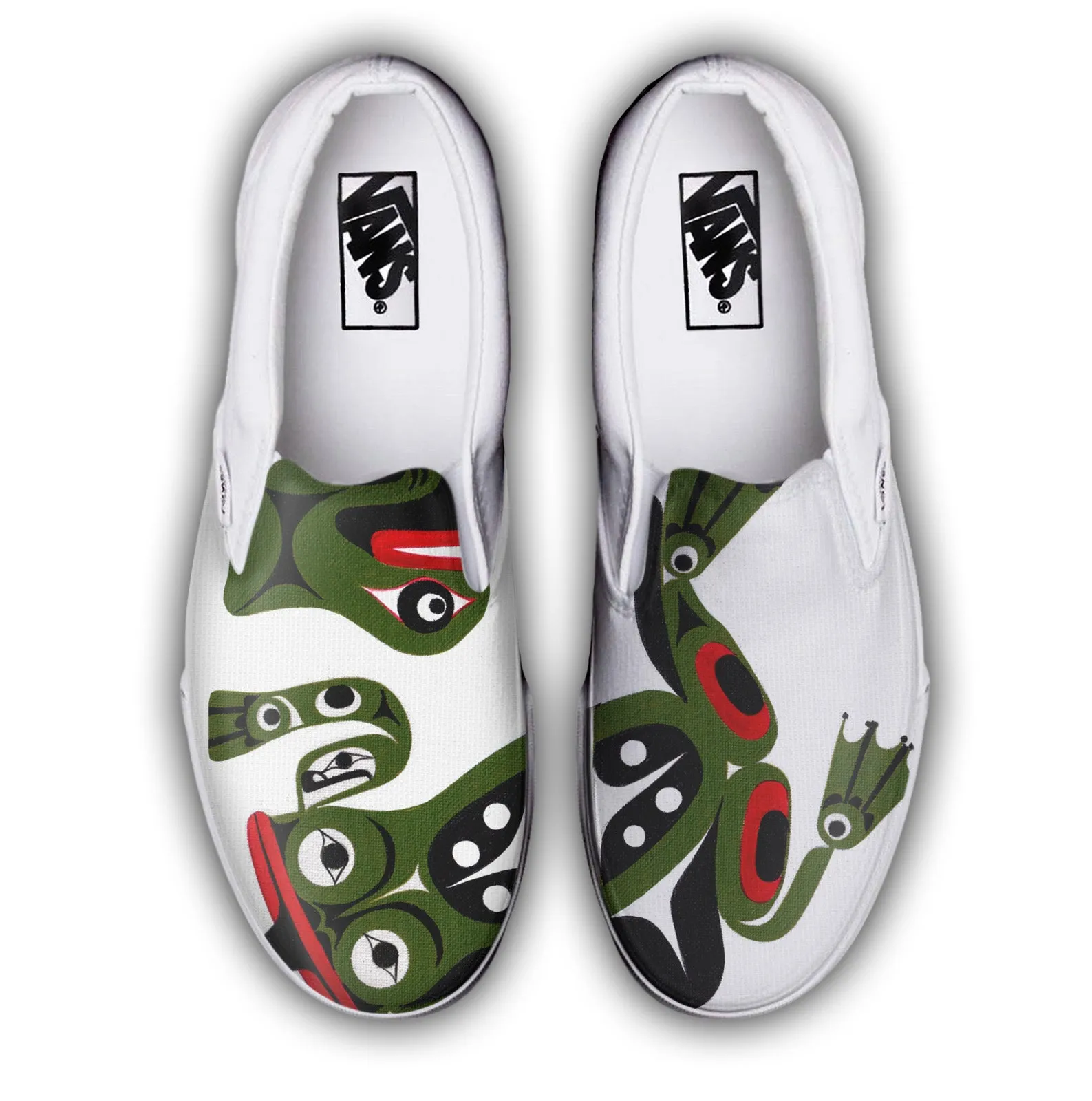 Baggins Original Classic Slip-On The Art of Francis Dick Frog Customizable Slip On Easy Walk