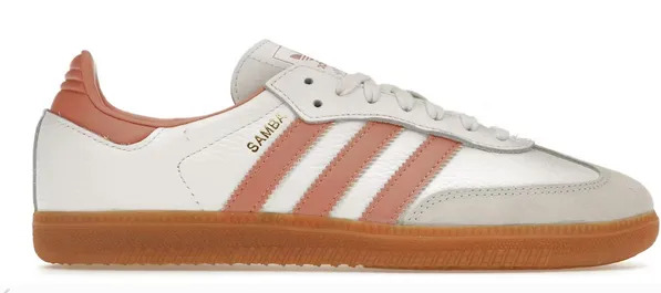 Heel cradle Waterproof Barrier Tech adidas Samba OG White Wonder Clay Gum (Women's)