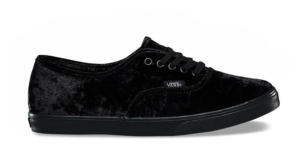 Outdoor Support Vans Authentic Lo Pro (Velvet) Black/Black
