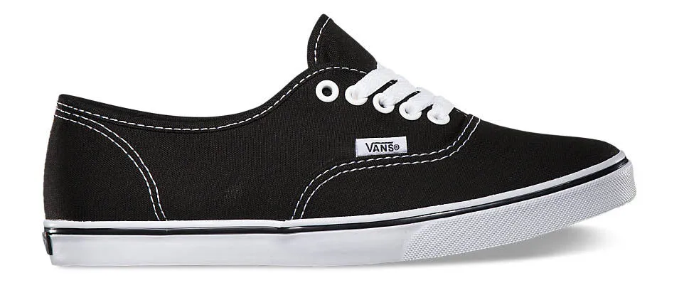 Vans Authentic LowPro Black/White Freestyle Design Daily Comfort