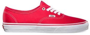 Vans Authentic Red Skateboard Performance Cushioned
