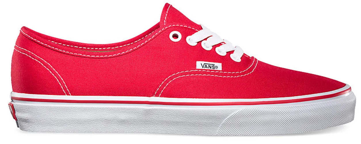 Skater Performance Fit Vans Authentic Red