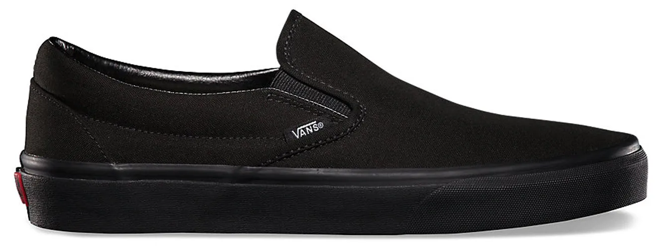 Vans Classic Slip-On Black/Black Comfort Fit Wear