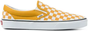 Instant Foot Access Step Light Vans Classic Slip-On Checkerboard Golden Yellow