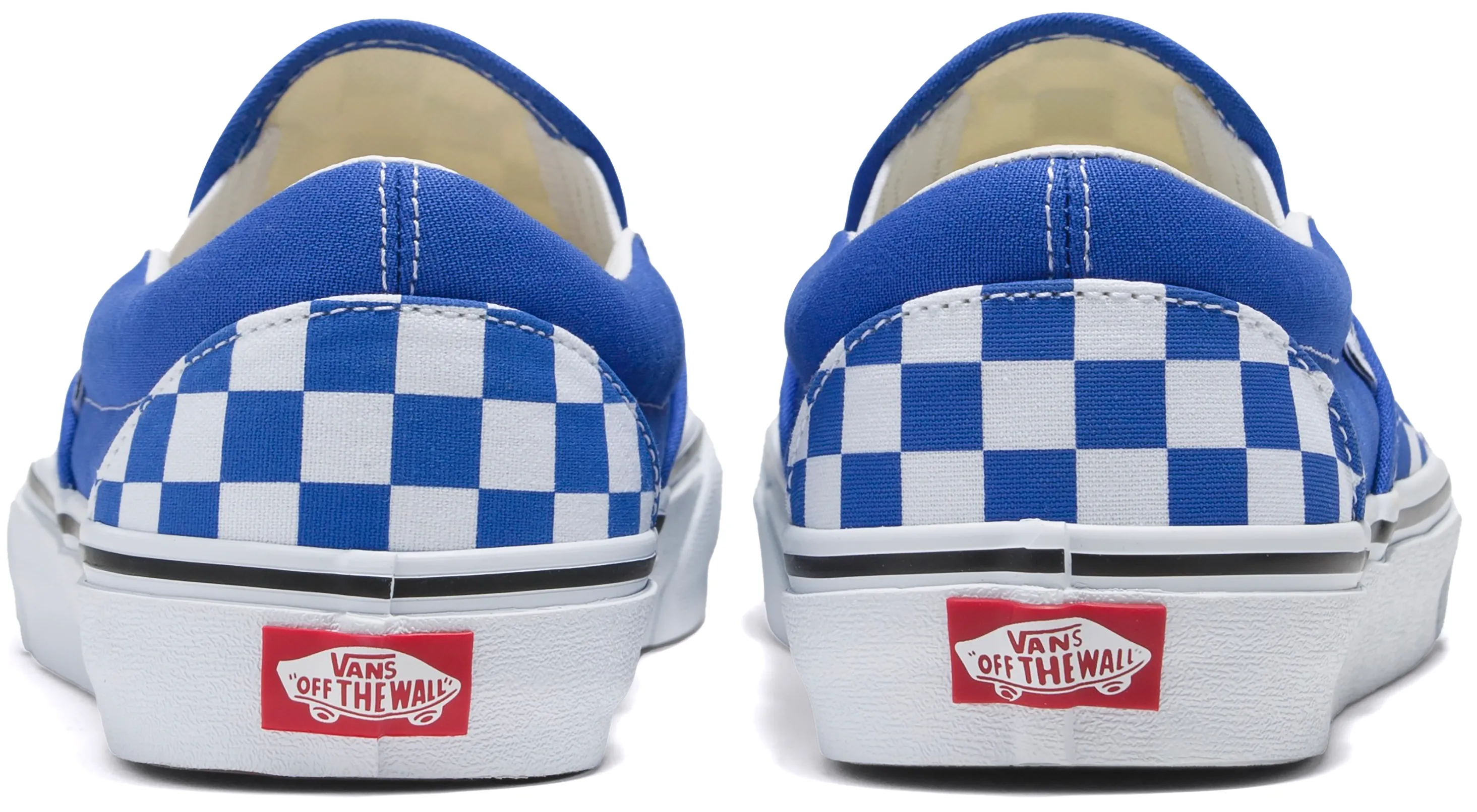 Vans Classic Slip-On Checkerboard Tri-Tone Dazzling Blue Quick Fit Shoes Comfortable fit