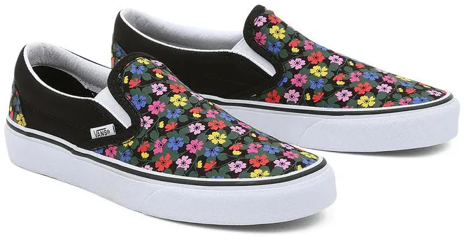 Indoor Comfort Vans Classic Slip-On Floral Black/White