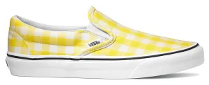 Effortless Style Vans Classic Slip On (Gingham) Blazing Yellow/True White