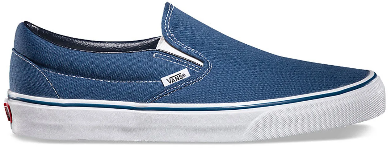 Vans Classic Slip-On Navy Long Lasting Slip On Easy Slip Shoes