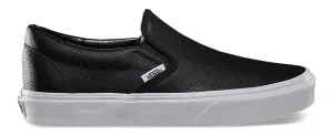 Vans Classic Slip-On (Perf Leather) Black Relaxed Fit