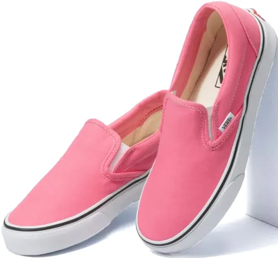 Slip Into Ease Relaxation Step Vans Classic Slip-On Pink Lemonade