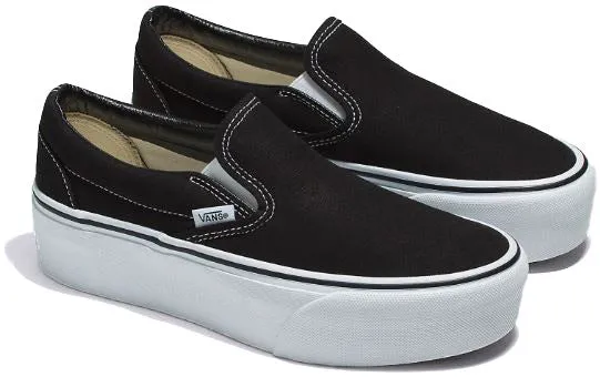 Airy Slip Vans Classic Slip-On Stackform Black