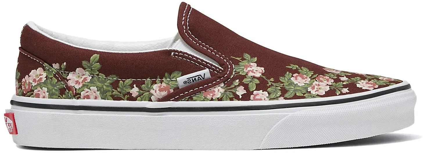 Vans Classic Slip-On Wallflower Bitter Chocolate Quick Drying