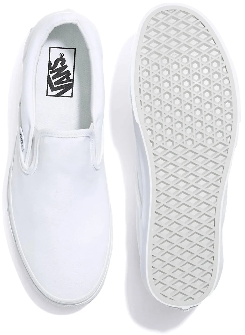 Step Ease Vans Classic Slip-On Wide White