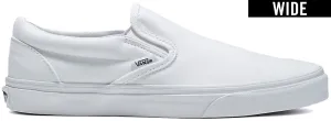 Easy Step Shoes Comfy Vibe Vans Classic Slip-On Wide White