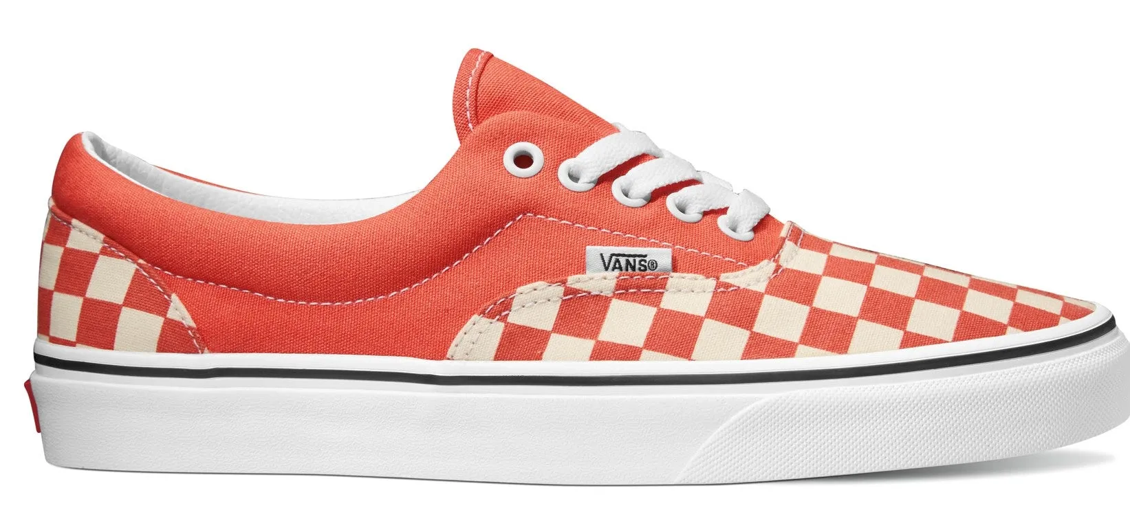 Vans Era (Checkerboard) Emberglow/True White Indoor