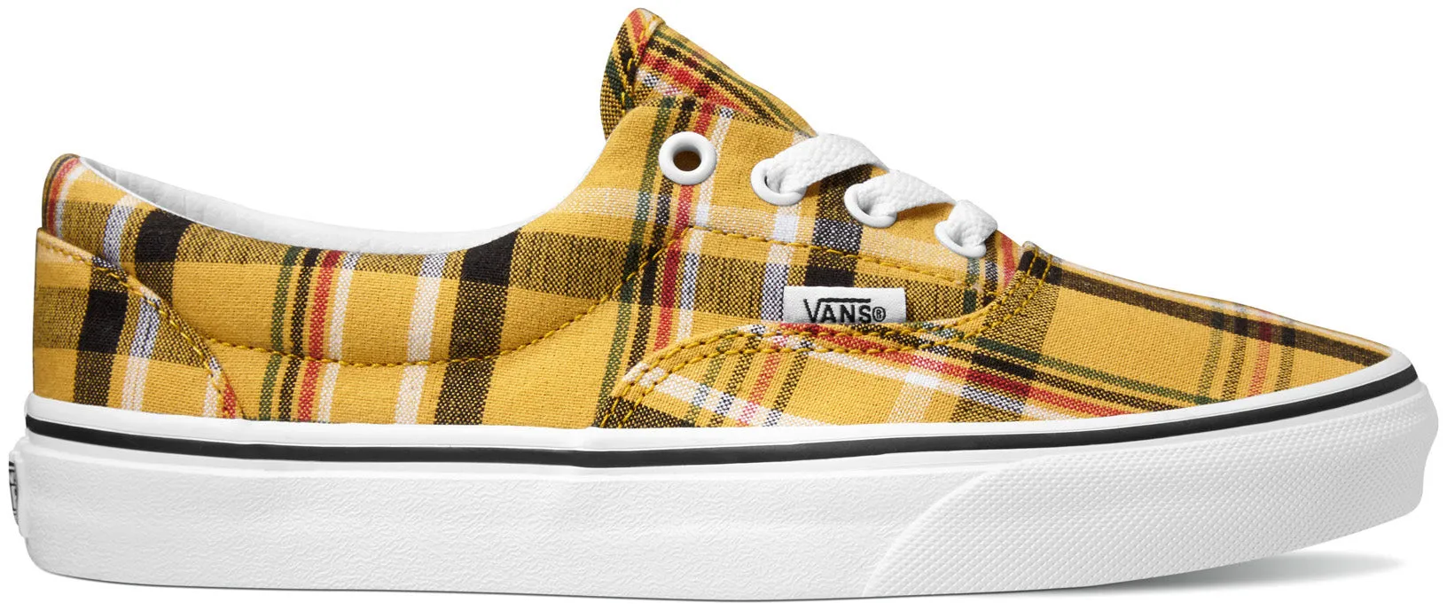Soft Padding Vans Eras Plaid Yellow/True White