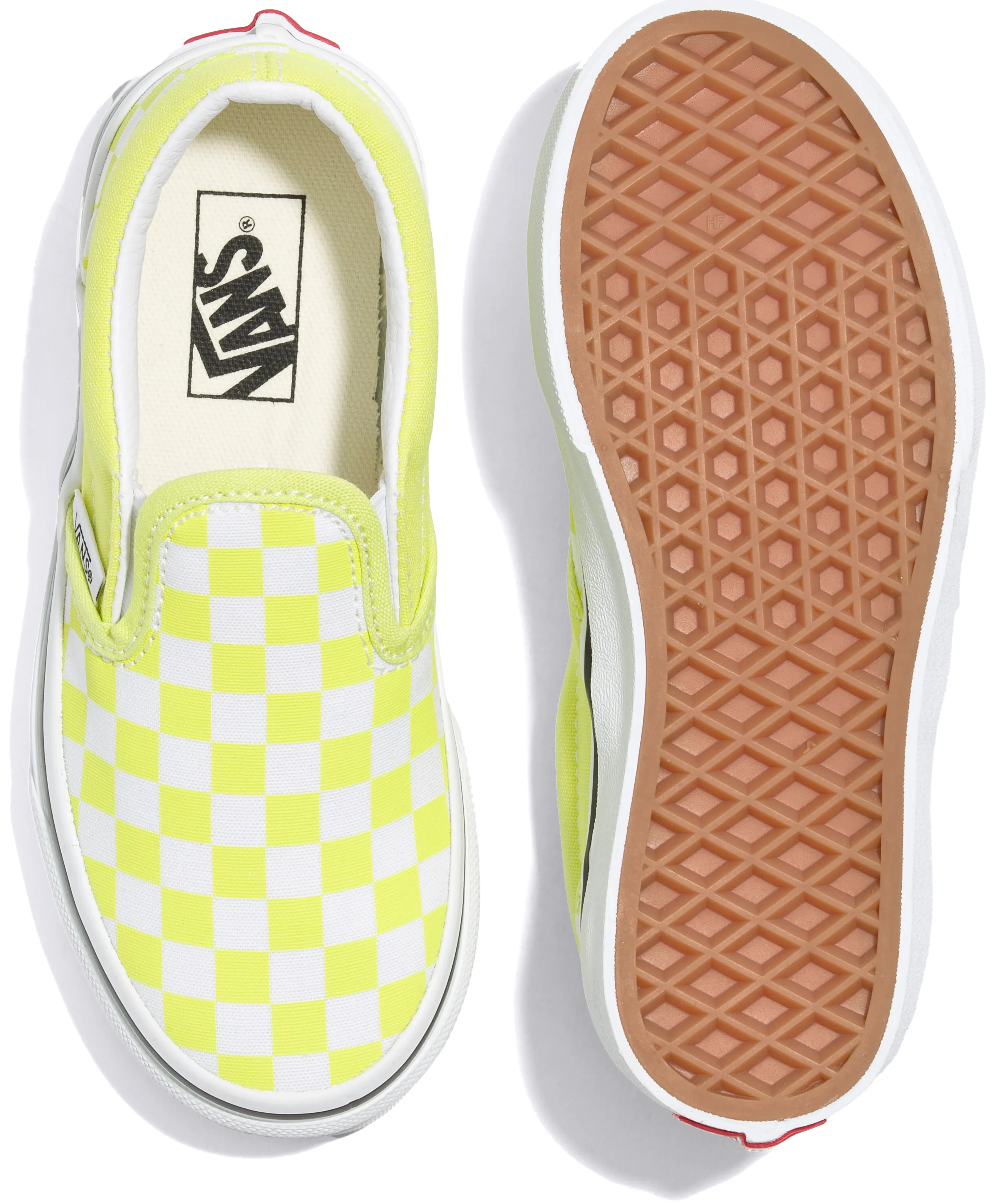 Vans Kids Classic Slip-On Checkerboard Evening Primrose Slip In Fit Relax Style