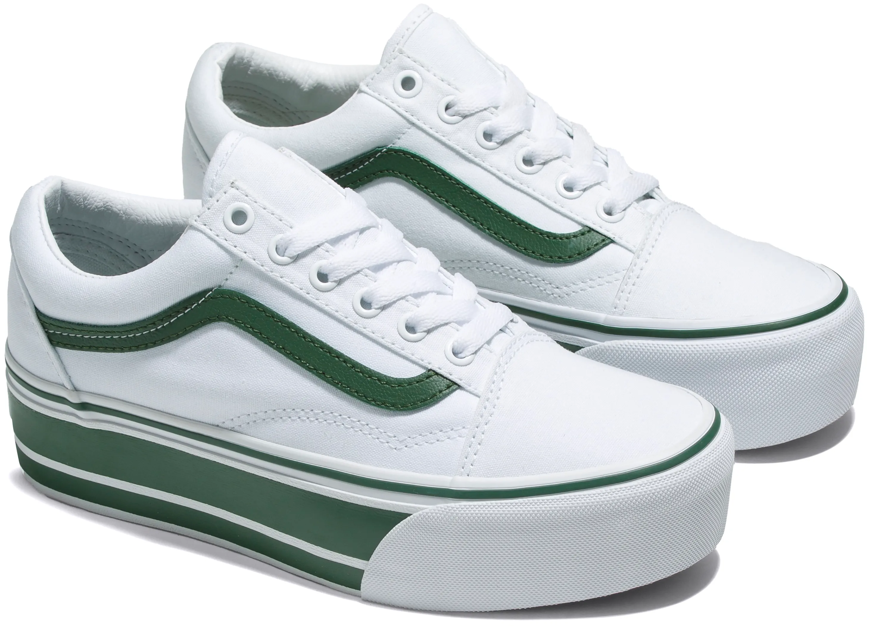 Traction pattern Vans Old Skool Stackform Green/True White