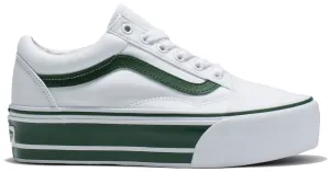 Sleek Comfort Active Action Vans Old Skool Stackform Green/True White