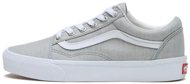Vans Old Skool Summer Linen Dusty Blue Skater Support Fit Bold colors