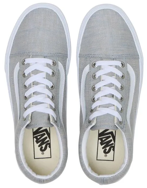 Light Midsole Vans Old Skool Summer Linen Dusty Blue