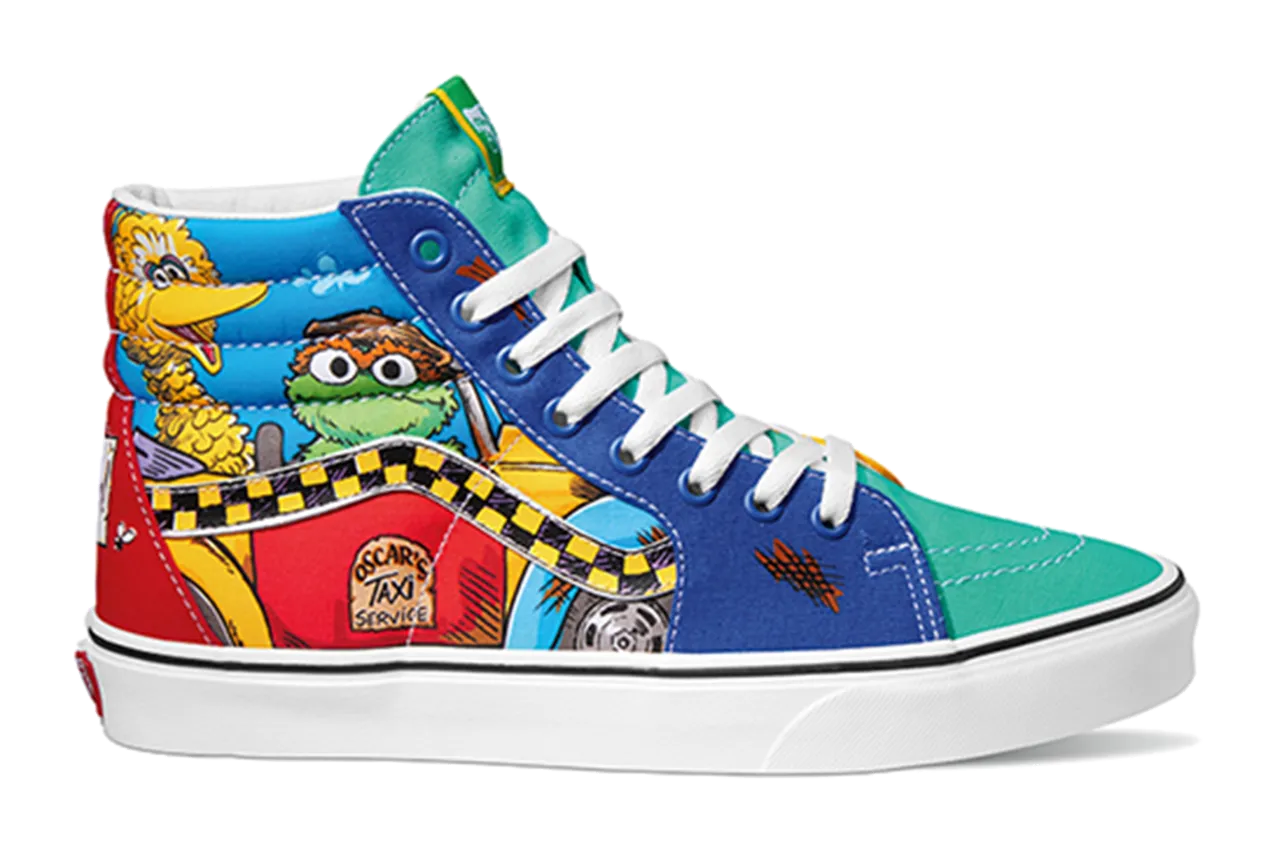 Easy To Clean Vans Sesame Street Sk8-Hi Multi