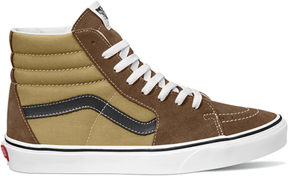 Vans Sk8-Hi Canvas/Suede Pop Brown/Multi Skate Performance