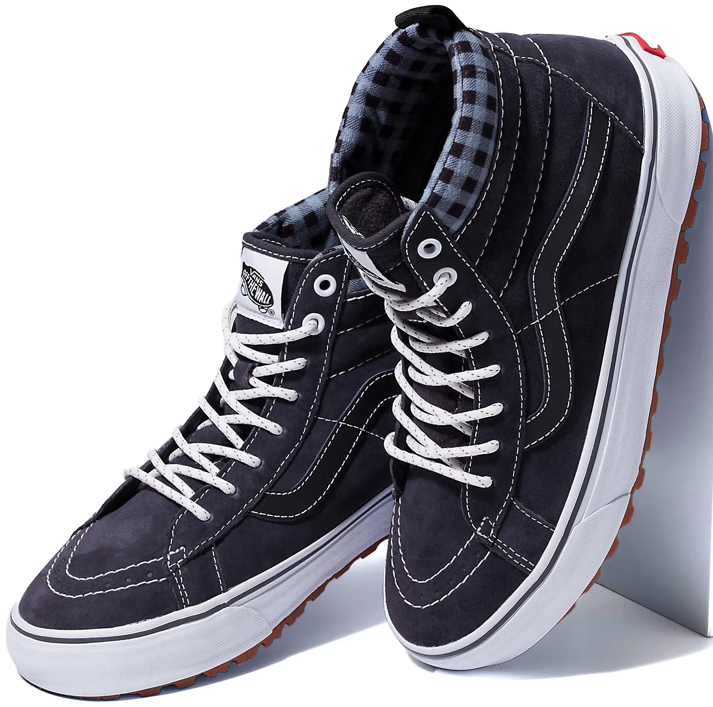 Casual Vans Sk8-Hi MTE Plaid Grey/White