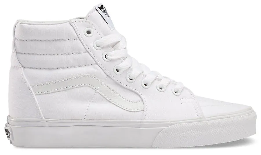 Durable Sole Skater Life Ready Vans Sk8-Hi True White